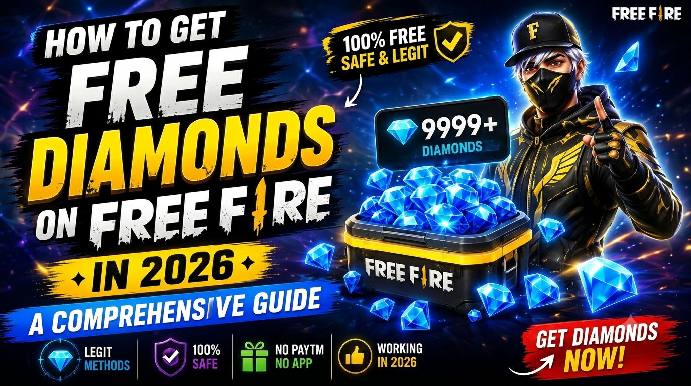 Free Fire themed diamond demo artwork